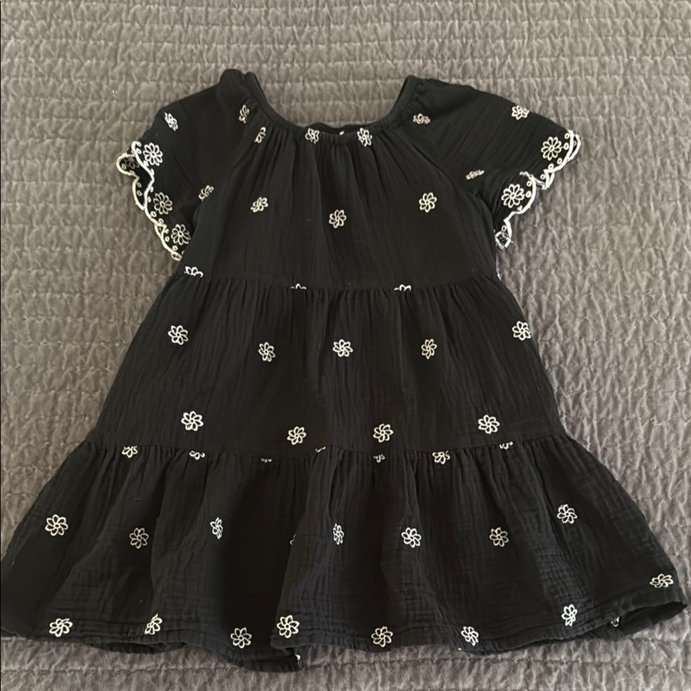 Cat & Jack Charming Black and White Kids Dress